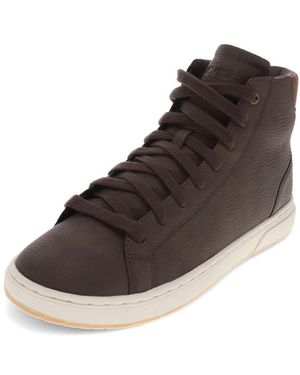 Levi's S Caleb Synthetic Leather Lace Up Casual Trainer Boot - Brown