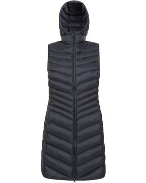 Mountain Warehouse Water-resistant Sleeveless Jacket With Microfibre Insulation & Side Pockets - For Spring Summer & Outdoors Black Size - Blue