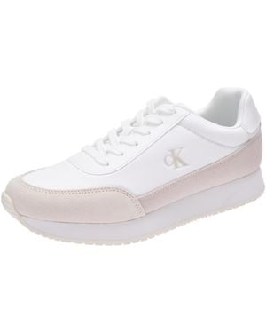 Calvin Klein Ck Jeans Retro Runner Low Laceup Canvas Yw0yw01888 Low Top - Black