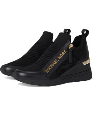 Michael Kors Willis Wedge Trainer Sneaker - Schwarz