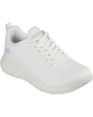 Skechers Bobs Squad Chaos Face Off Trainer - White