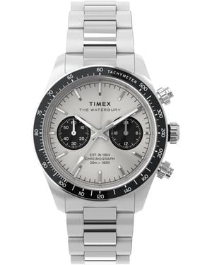 Timex Chronograph Armbanduhr Waterbury Heritage - Grau