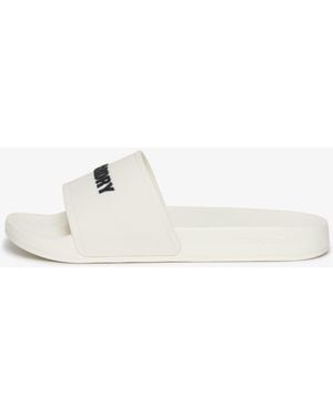 Superdry Logo Pool Slide Sandal - White