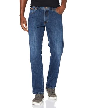 Wrangler Texas Contrast Straight Jeans, - Blau