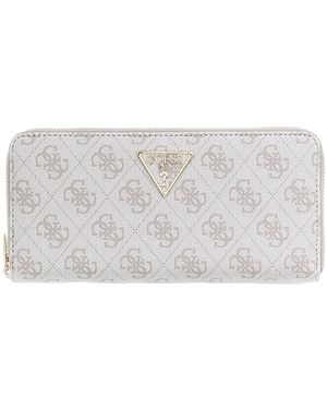 Guess LAUREL II SLG LARGE ZIP AROUND - Grigio