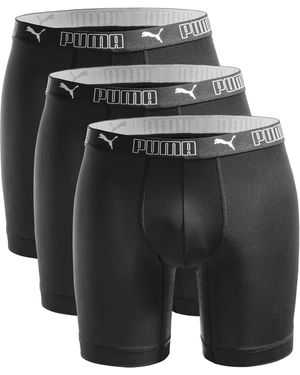 PUMA Boxer lungo – Confezione da 3 - Nero