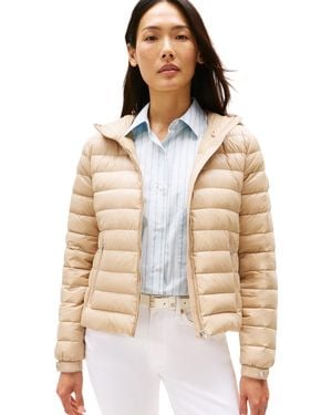 Tommy Hilfiger 's Hooded Down Jacket With Zip - Natural