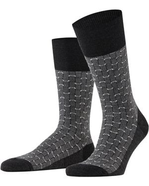 FALKE Airport M So Wool Cotton Plain Socks - Black