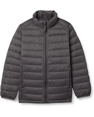 Amazon Essentials Chaqueta Plumífera Plegable - Gris