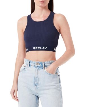 Replay W3782b Tank Top/cami Shirt - Blue