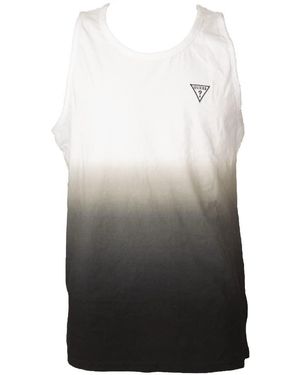 Guess Canotta Uomo Canottiera Spalla Larga Puro Cotone Sfumata Articolo X2YI07KAK90 - Multicolore