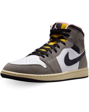 Nike Shoes Air Jordan 1 Mid Se Code Hq2011-100 Grey - Black