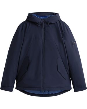 Tommy Hilfiger Tech Hooded Kort Gepaddeerde Jas Mw0mw41363 Andere Jassen - Blauw