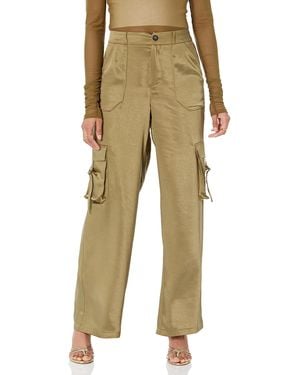 The Drop Jessenia Shine Cargo Pants - Natural