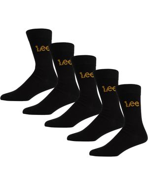 Lee Jeans Smart Socks in Black | s And s Low Calf Designer Dress Sock Casual Wear Crew Calzini - Nero
