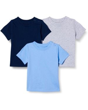 Amazon Essentials Magliette iche Corte Bimbi - Blu
