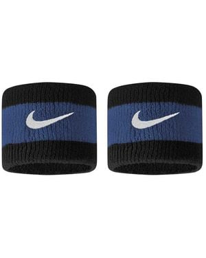 Nike Swoosh Writbands Coppia Polsini Tergisudore Tennis Spugna - Blu