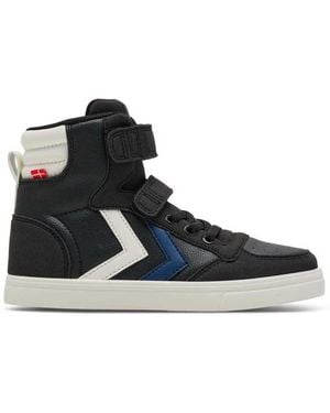 Hummel Slimmer Stadil Leather High Trainers EU 37 - Blau