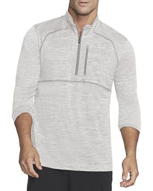 Skechers On The Road 1/4 Zip T-Shirt - Grau