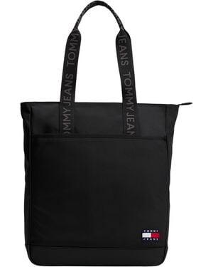 Tommy Hilfiger Tjm Ess Daily Tote Am0am13393 - Black
