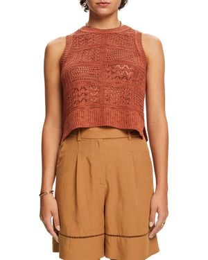 Esprit 073ee1i304 Maglione - Arancione