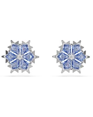 Swarovski Pendientes de botón Magic - Azul
