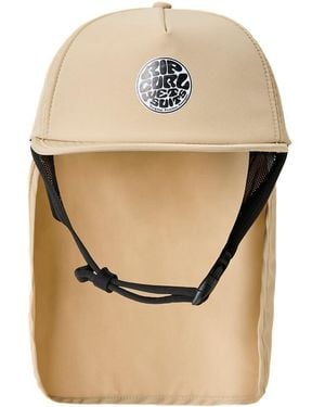 Rip Curl Upf 50+ Quick Dry High Profile Surf Hat With Removable Neck Flap - Natural
