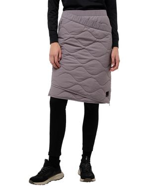 Jack Wolfskin WANDERSOME INS Skirt W Dark Taupe - Schwarz