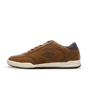 Umbro Ipam60 Camel Trainers - Brown