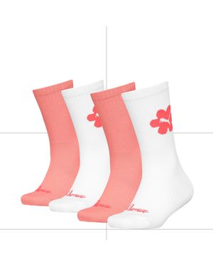 PUMA Flower Calzini Crew - Rosa