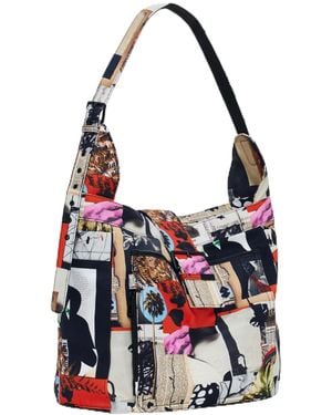 Desigual , Bag_auria_collage_l , Materiaal Afwerking - Rood