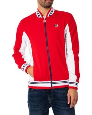 Fila Uomo Giacca Sportiva Da Baseball Settanta - Rosso