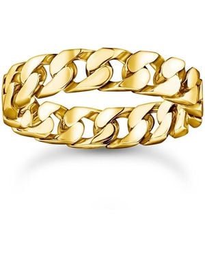 Thomas Sabo Anelli a catena placcati oro Taglia 54 - Metallizzato