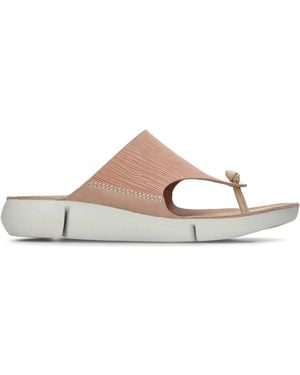Clarks Tri Carmen Zehensteg-Sandalen - Mehrfarbig