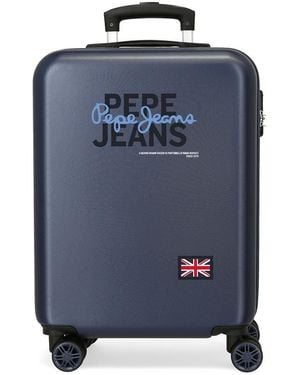 Pepe Jeans Seldon Maleta de Cabina Azul 38x55x20 cms Rígido 2 kgs Cierre de combinación Lateral ABS 2 kgs 35L Equipaje de o by Joumma Bags