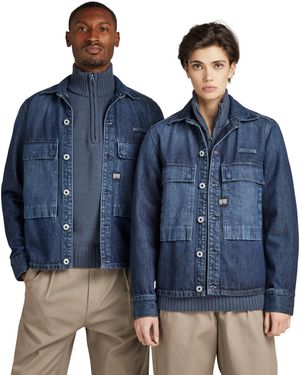 G-Star Pocketony Service Overshirt - Blauw