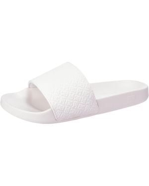 Tommy Hilfiger Badeschuhe Pool Slide mit Monogramm-Muster - Schwarz