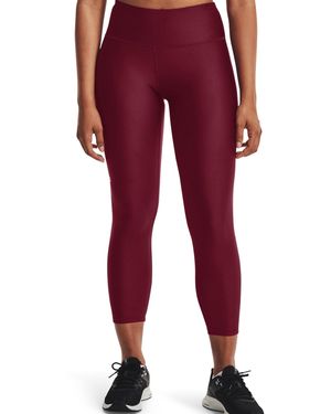 Under Armour Heatgear High Waisted Ankle No-slip Leggings - Red