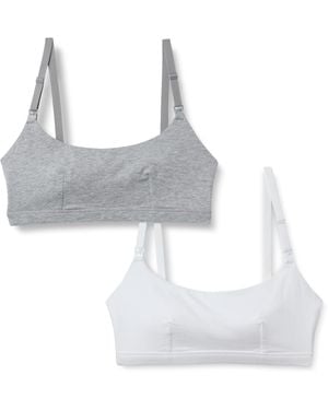 Amazon Essentials Sujetador De Lactancia De Algodón Jersey Confortable Mujer - Blanco