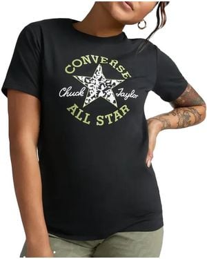 Converse Maglietta da donna Chuck Taylor Floral - Nero