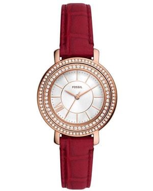 Fossil Es5248 Ladies Jacqueline Watch - Red