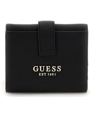 Guess Laurel Ii Slg Petite Trifold Wallet Black - Zwart
