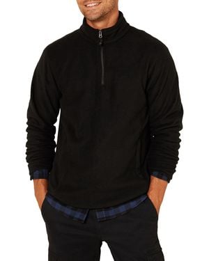 Amazon Essentials Quarter-Zip Polar Fleece Jacket Outerwear-Jackets - Nero