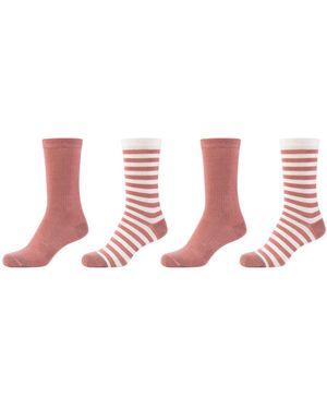 S.oliver Socken 4er Pack 35/38 canyon rose - Weiß