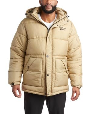 Reebok Winterjacke – Puffer Parka tel – schwere Skijacke für - Natur