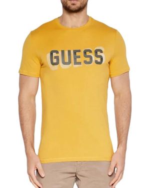 Guess T-Shirt Uomo Giallo M4YI15I3Z14