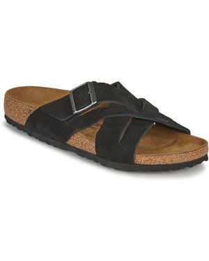 Birkenstock LUGANO 1022811 black nero ciabatte uomo fibbia pelle 40