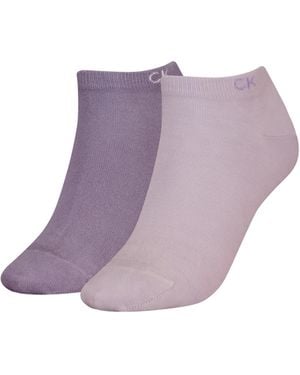 Calvin Klein Socks Trainer 2p - Purple