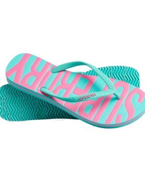 Superdry VINTAGE VEGAN FLIP FLOP - Blau