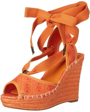 Sandalen met sleehak voor dames in het Oranje | Lyst NL